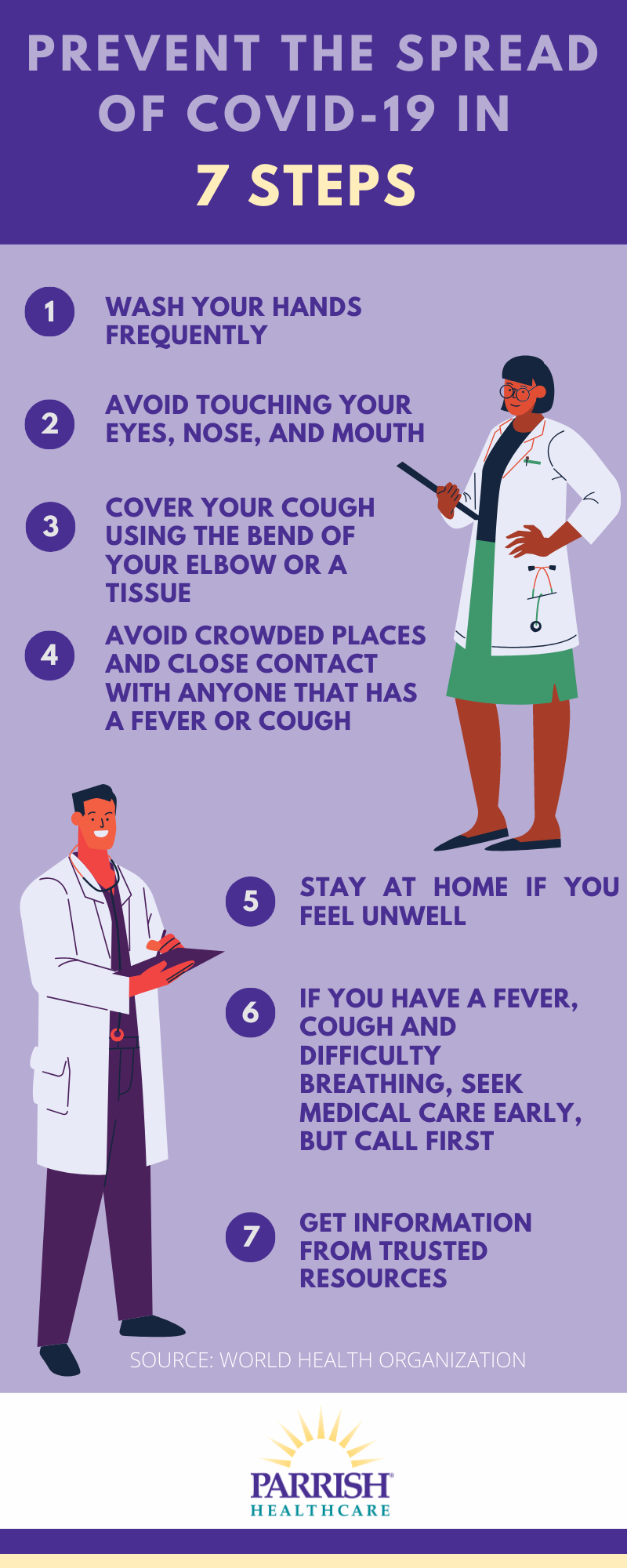 7 steps to prevent the spread of covid 